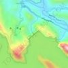 Periyar topographic map, relief map, elevations map