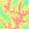 Bara Shigri Glacier topographic map, elevation, relief