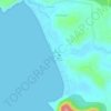 Agonda topographic map, elevation, relief