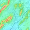 Ajmer topographic map, elevation, relief