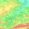North Koel River topographic map, elevation, relief